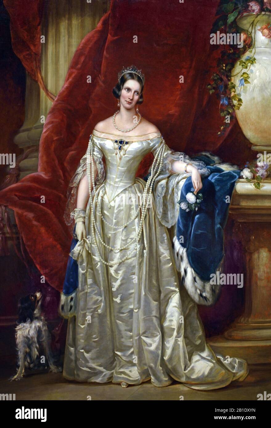 Tsarina Alexandra Fjodorovna (1840-41) Consort of Tsar Nicolas I by Christina Robertson (Christina Saunders) Scottish artist Russia, Russian, Federation, Stock Photo