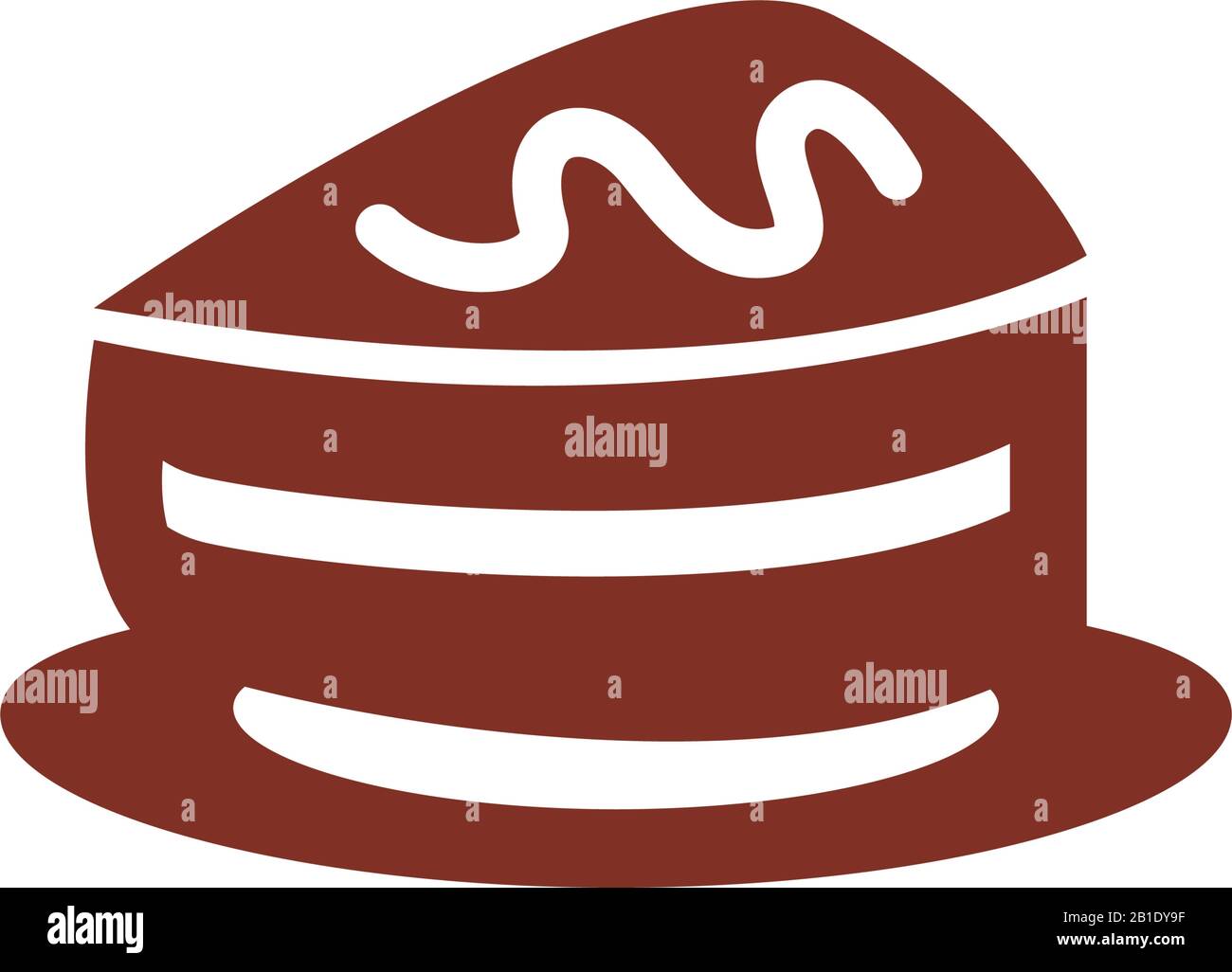 cake portion pastry silhouette style icon Stock Vector Image & Art - Alamy