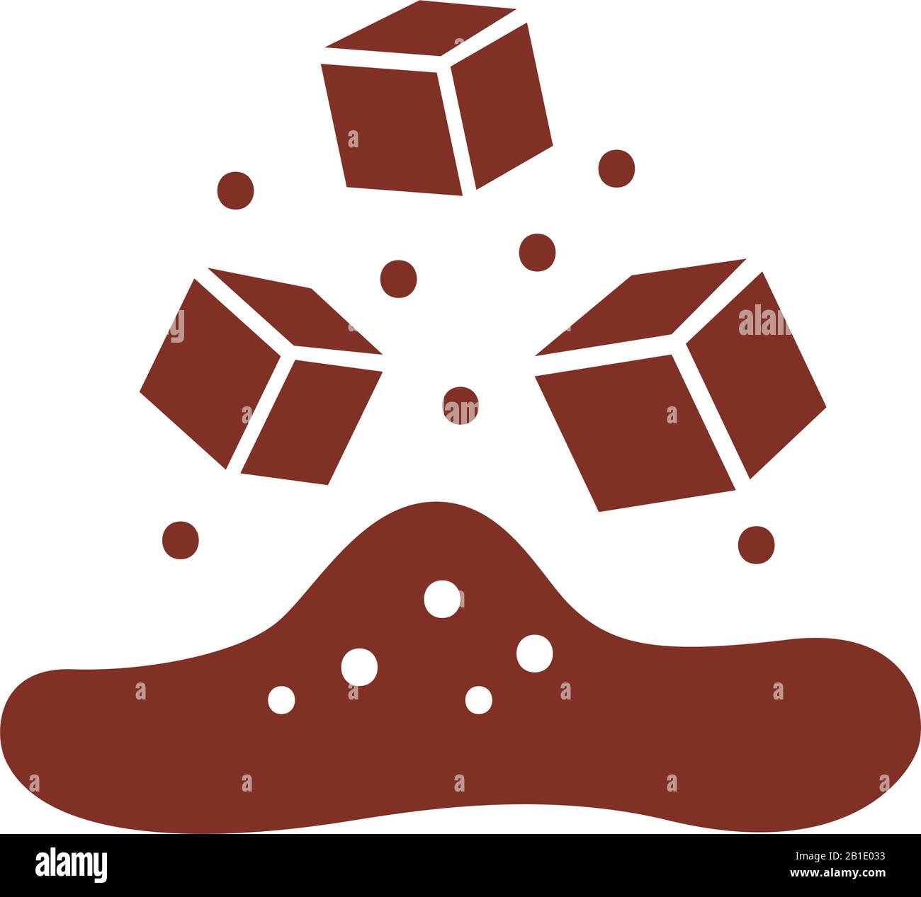 ice cubes silhouette style icon Stock Vector Image & Art - Alamy