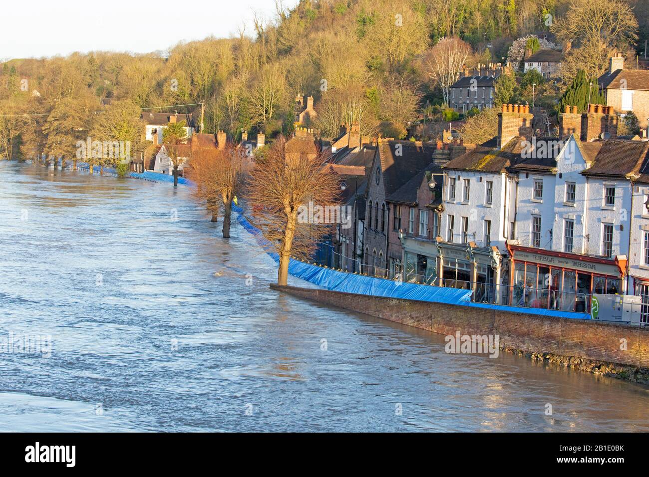 Temporary flood barriers in ironbridge hi-res stock photography and ...