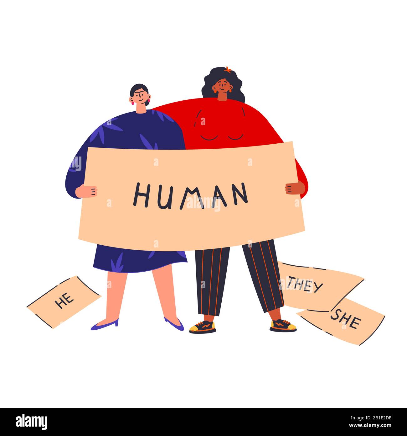Gender stereotypes cartoon hi-res stock photography and images - Alamy