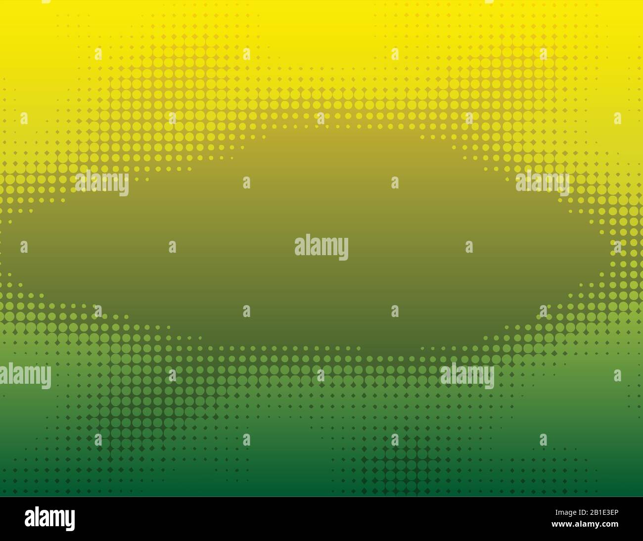 yellow green dot halftone gradient background. yellow dot with texture vector Stock Vector