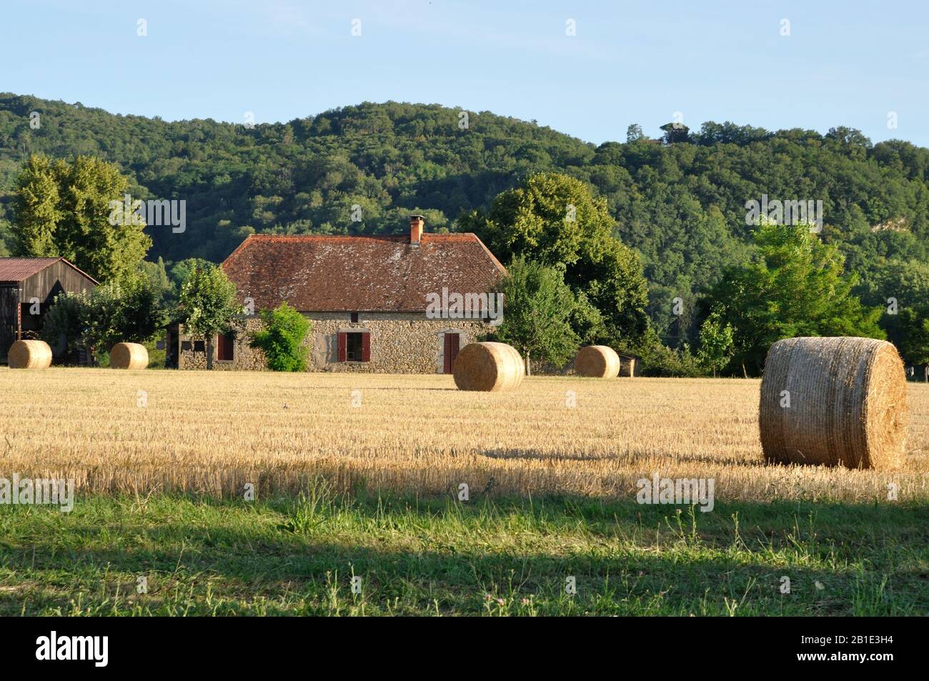 Rural landscape in Dordogne Stock Photo Alamy