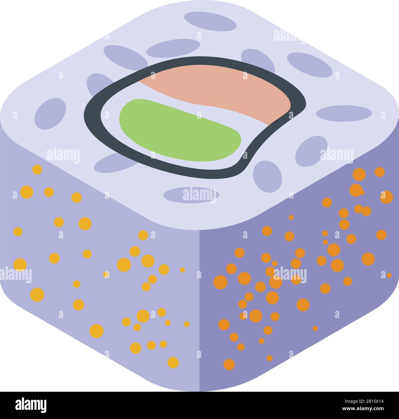Sushi icon, isometric style Stock Vector