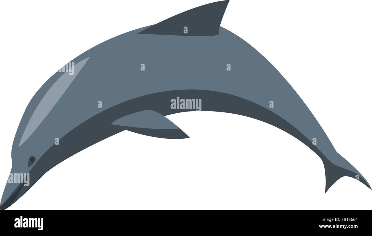 Dolphin icon, isometric style Stock Vector