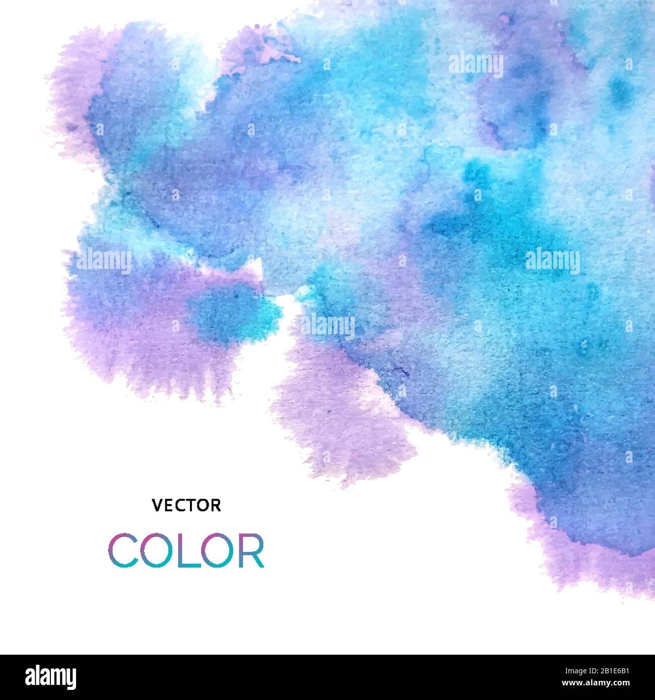 Abstract colorful background. Brush paint blue and violet background