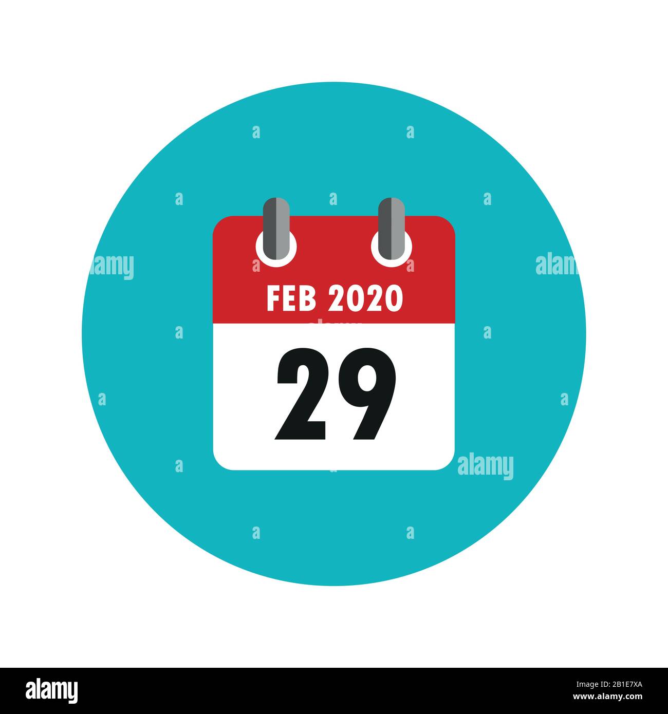 29 February 2020 In The Leap Year Calendar Vector Illustration Eps10 Stock Vector Image And Art 7344