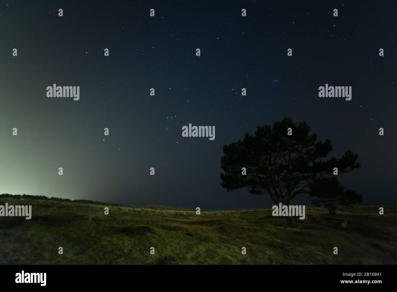 starry sky, Netherlands, Northern Netherlands, Huisduinen Stock Photo