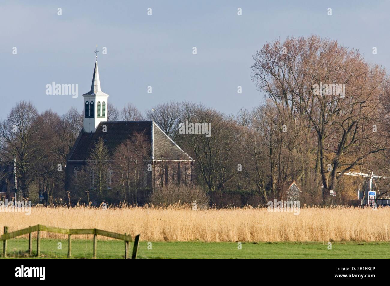 Church of Zuiderwoude, Netherlands, Zuiderwoude Stock Photo