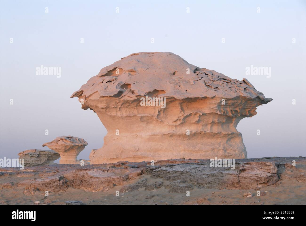 rock formations of the White Desert, Egypt, White Desert National Park Stock Photo