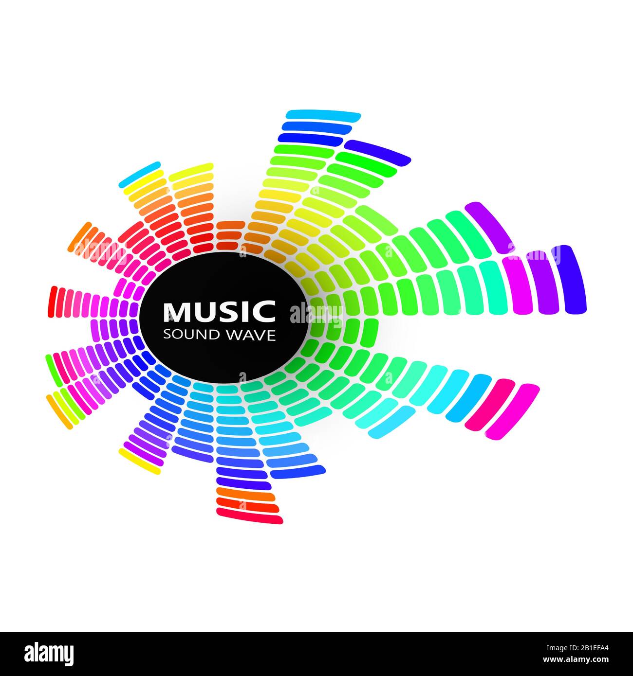 vector sound wave. radial equalizer. dynamic volume Stock Vector Image