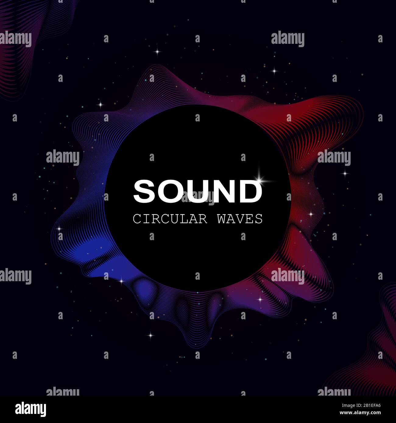 vector sound wave. radial equalizer. dynamic volume Stock Vector Image ...