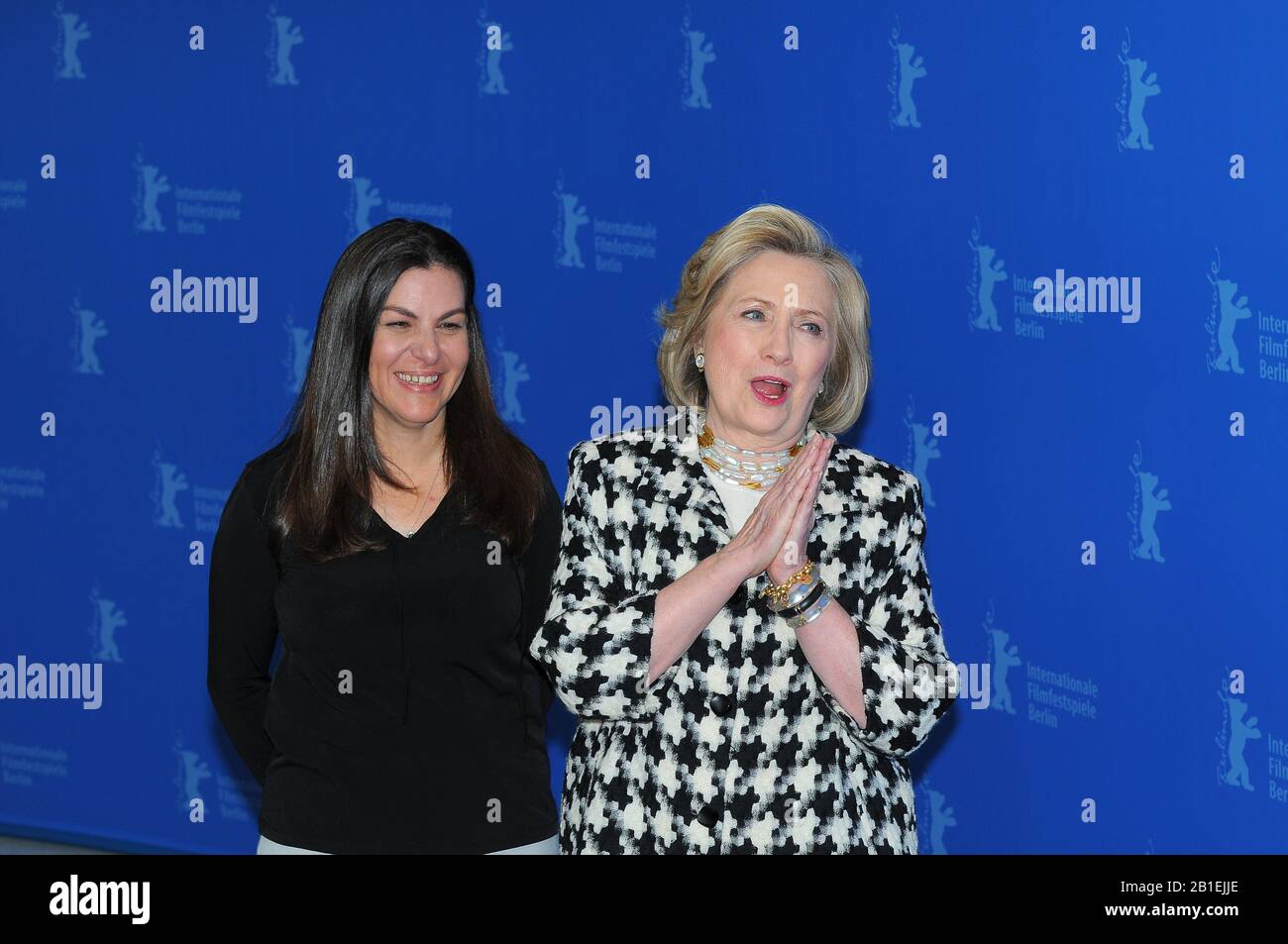 Hillary Clinton attends the HILLARY photocall during the Berlinale Film Festival 2020. Stock Photo