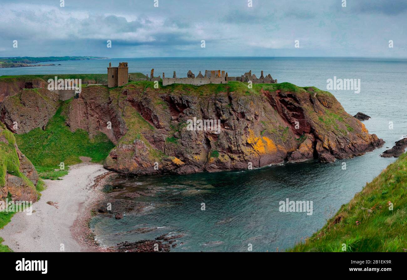 Dunnottar Castle, Scotland Stock Photo