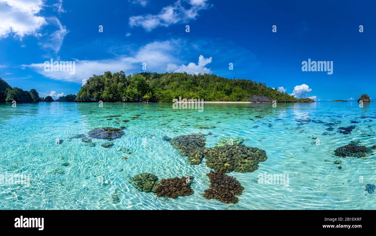 Misool landscape, Raja Ampat, Indonesia Stock Photo