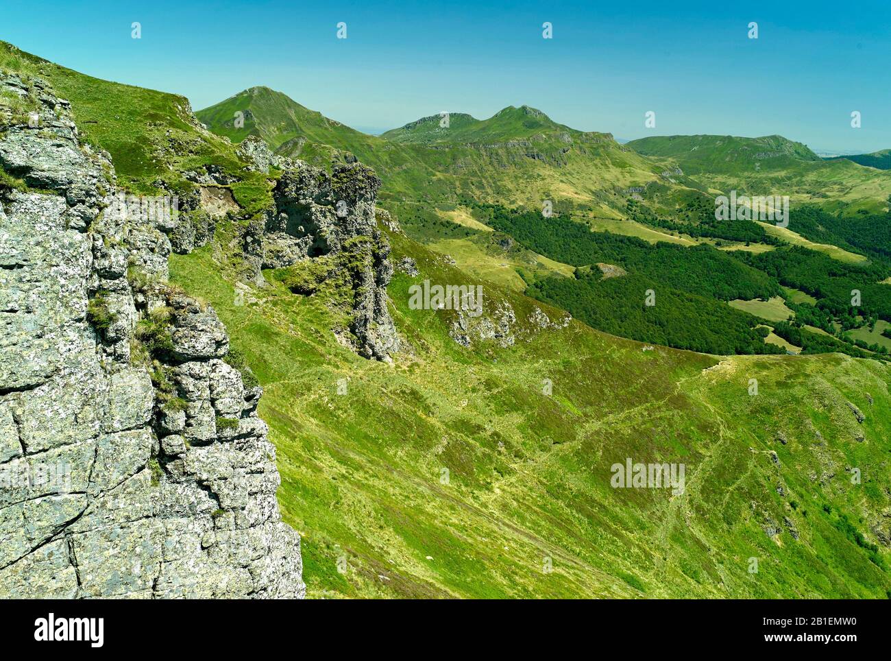 Mandailles Valley, Cantal Mountains, Auvergne Volcanoes Regional