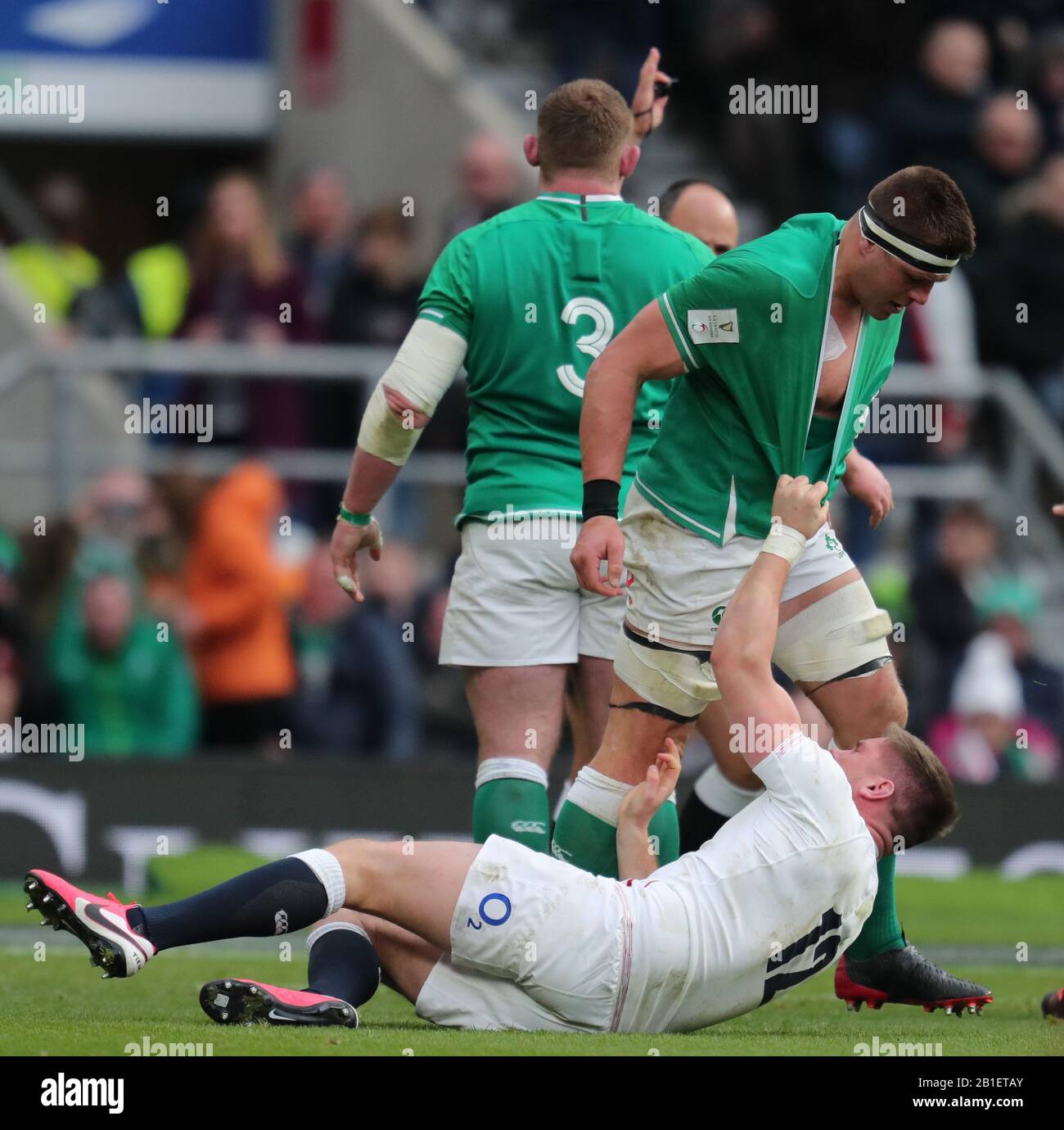 Cj Stander Owen Farrell England V Ireland Guinness Six Nations 2020 2020 Stock Photo Alamy