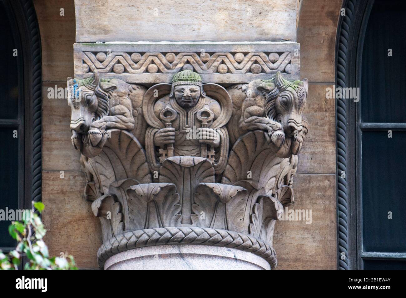 Greenwich Savings Bank in Midtown Manhattan in New York, USA. Now the building is called Haier Building. Because Haier America bought it in 2000. Stock Photo