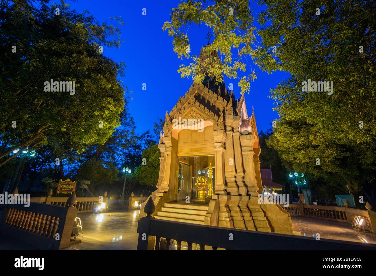 The City pillar Shrine in of the town of Kamphaeng Phet in the Kamphaeng Phet Province in North Thailand.   Thailand, Kamphaeng Phet, November, 2019 Stock Photo