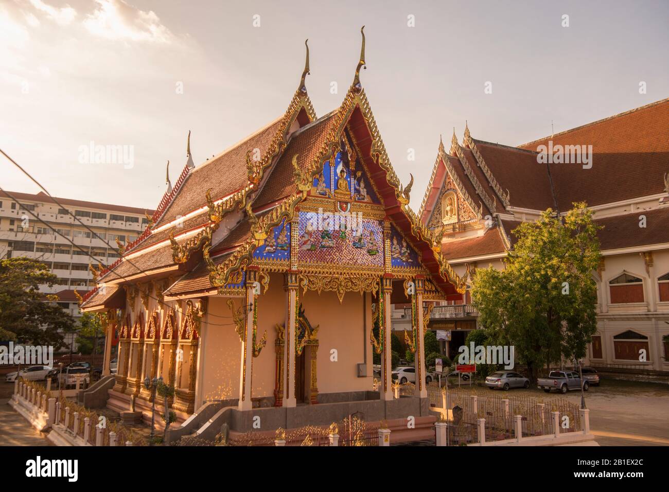 the Wat Bang in the town of Kamphaeng Phet in the Kamphaeng Phet Province in North Thailand.   Thailand, Kamphaeng Phet, November, 2019 Stock Photo