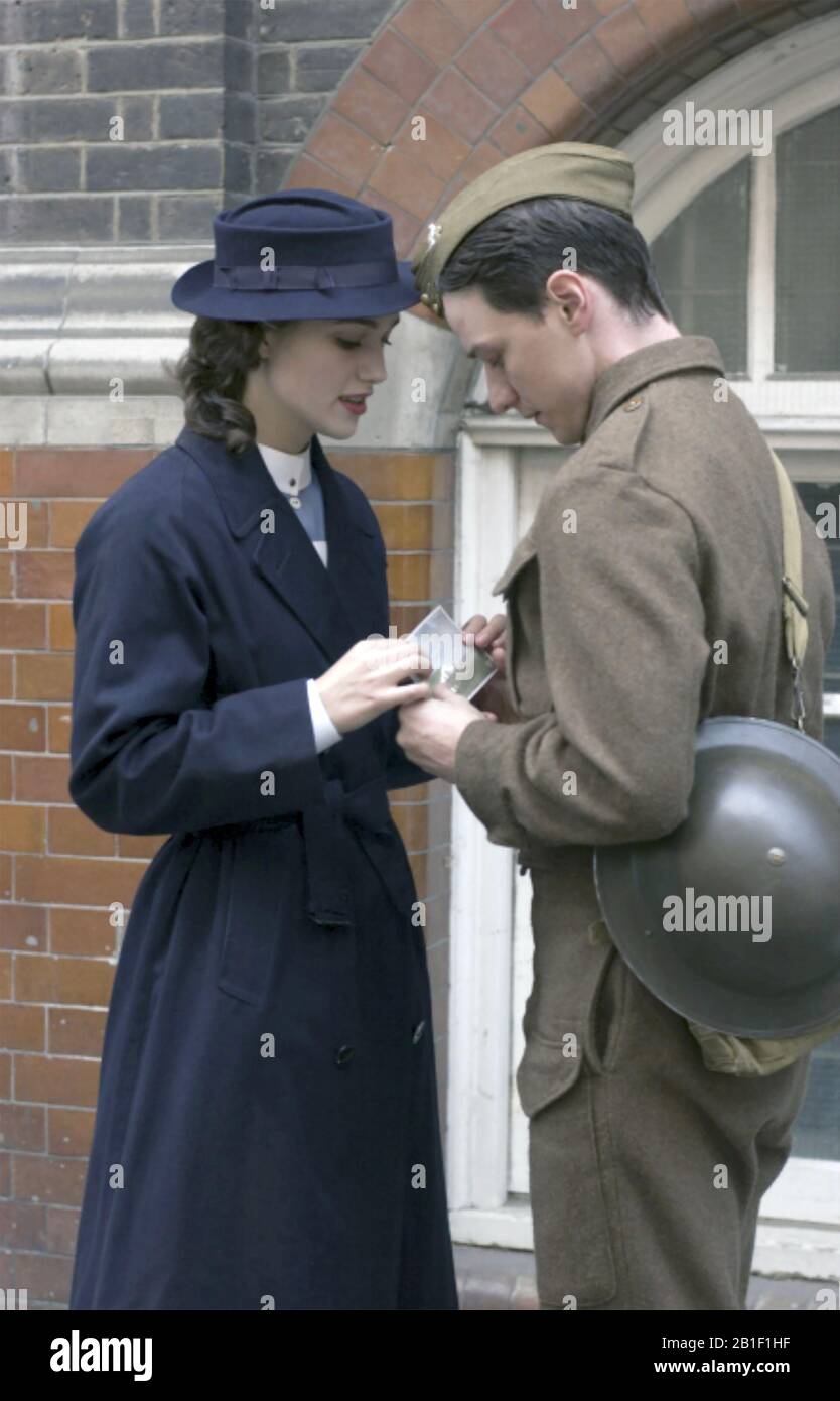 ATTONEMENT 2007 Universal Pictures film with Keira Knightley and James McAvoy Stock Photo
