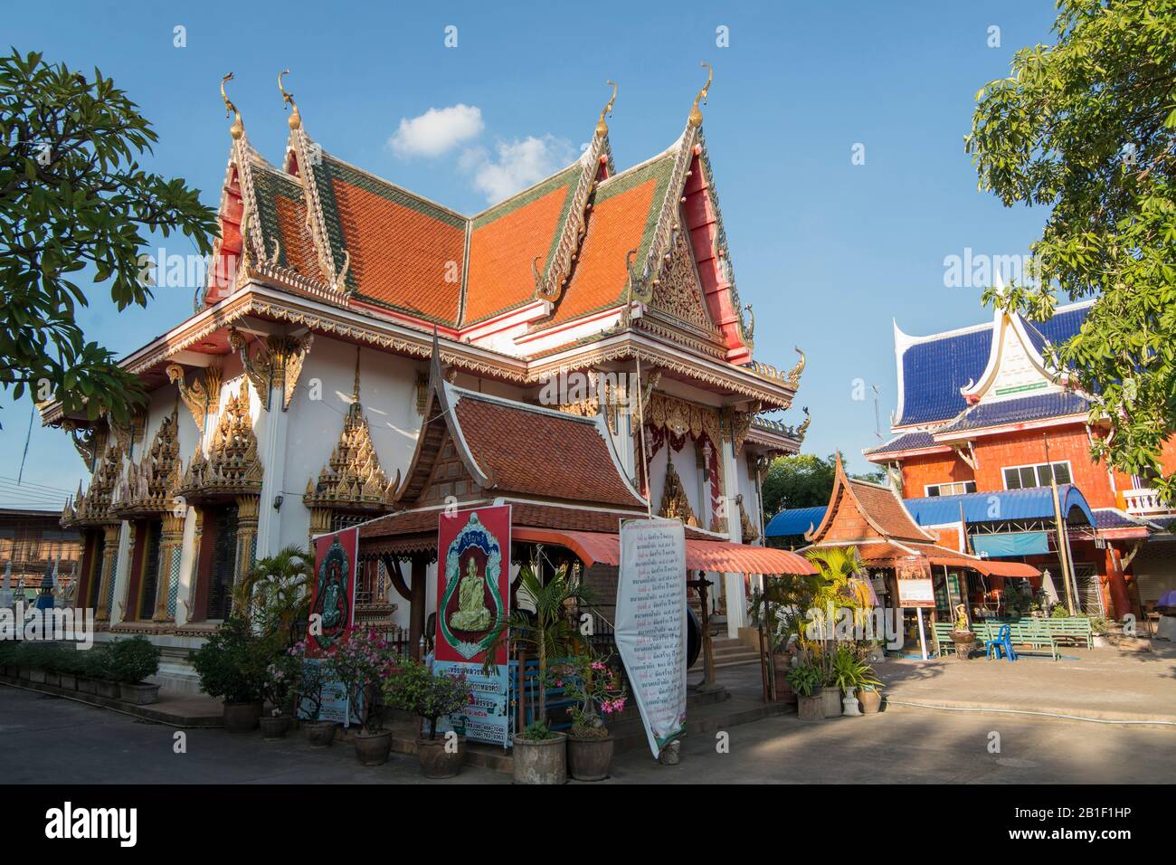 the Wat Sadej in the town of Kamphaeng Phet in the Kamphaeng Phet Province in North Thailand.   Thailand, Kamphaeng Phet, November, 2019 Stock Photo