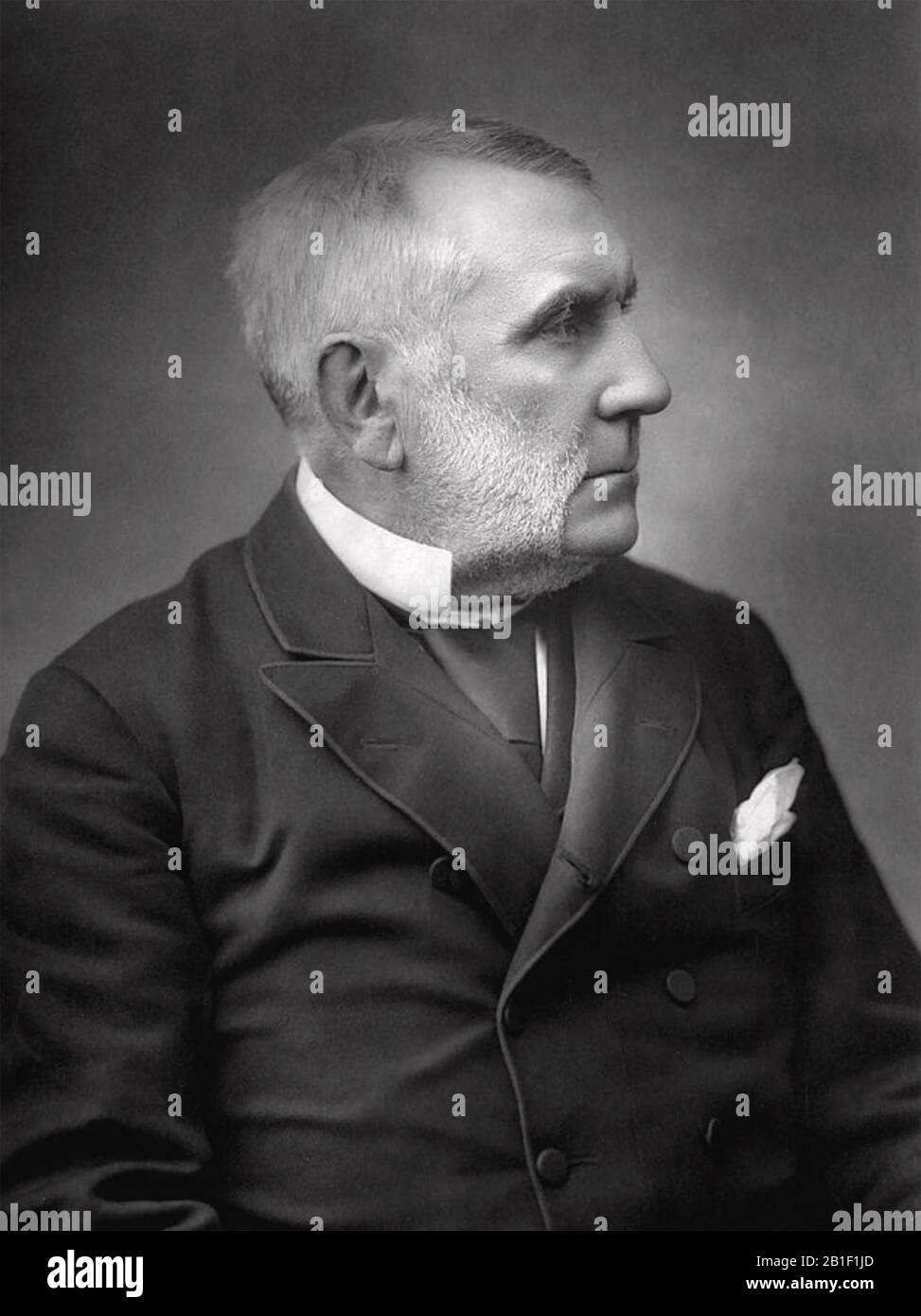 EDARD WATKIN (1819-1901) British politician and railway entrepreneur. Stock Photo