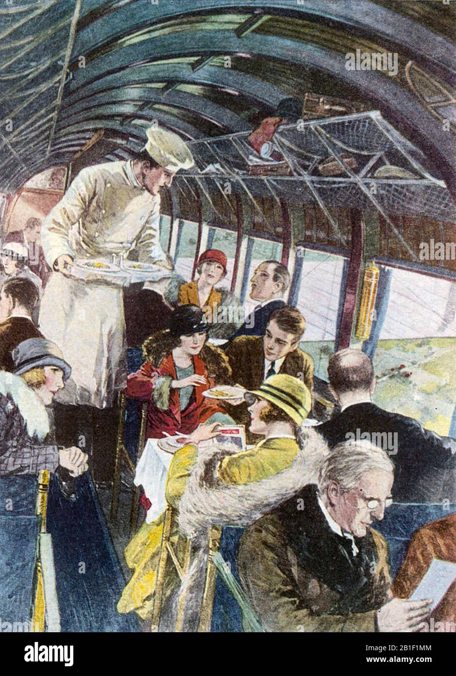 IMPERIAL AIRWAYS flight from Croydon to Paris in 1926 Stock Photo