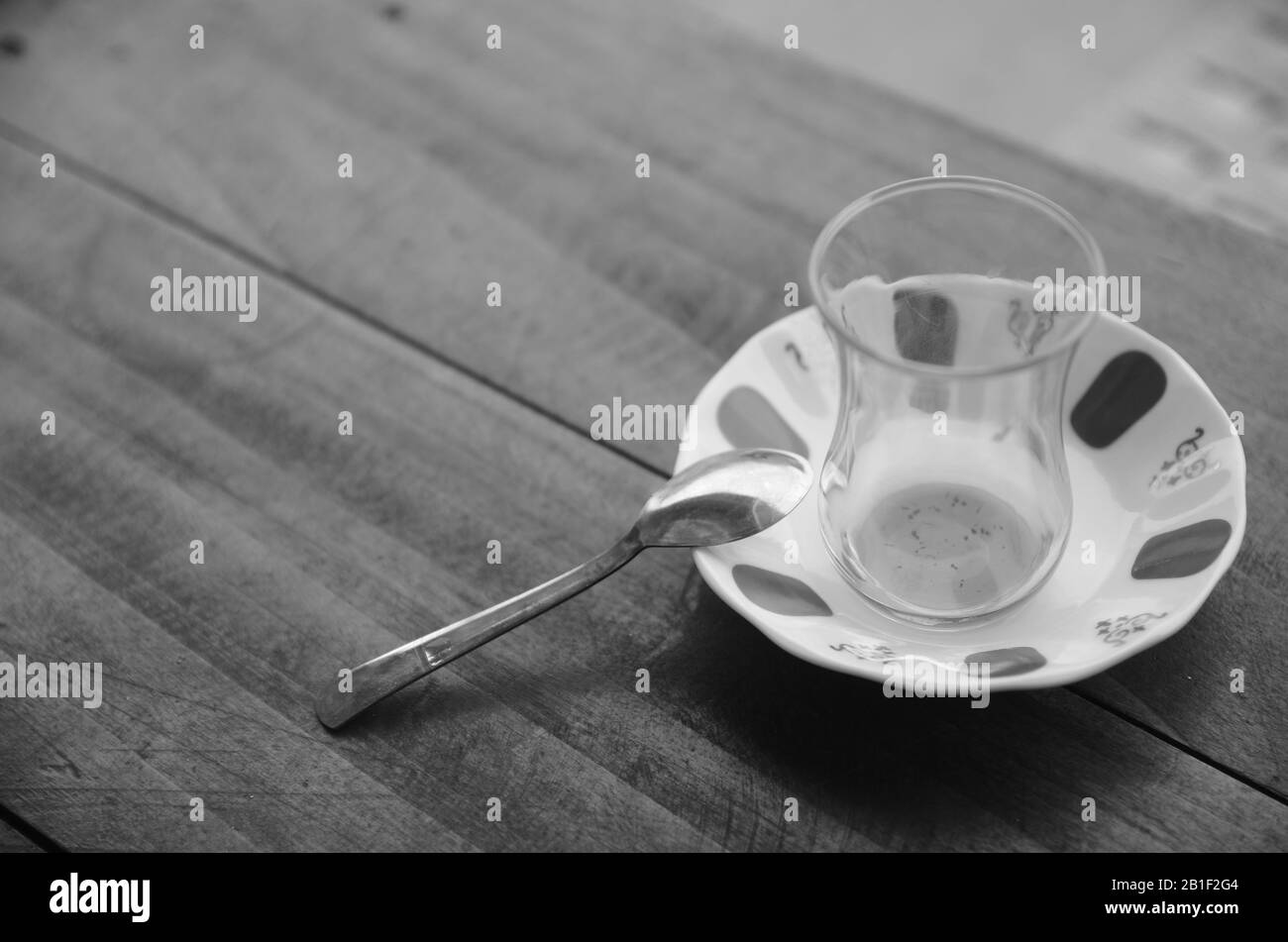 Turkish Tea Glass Stock Photo