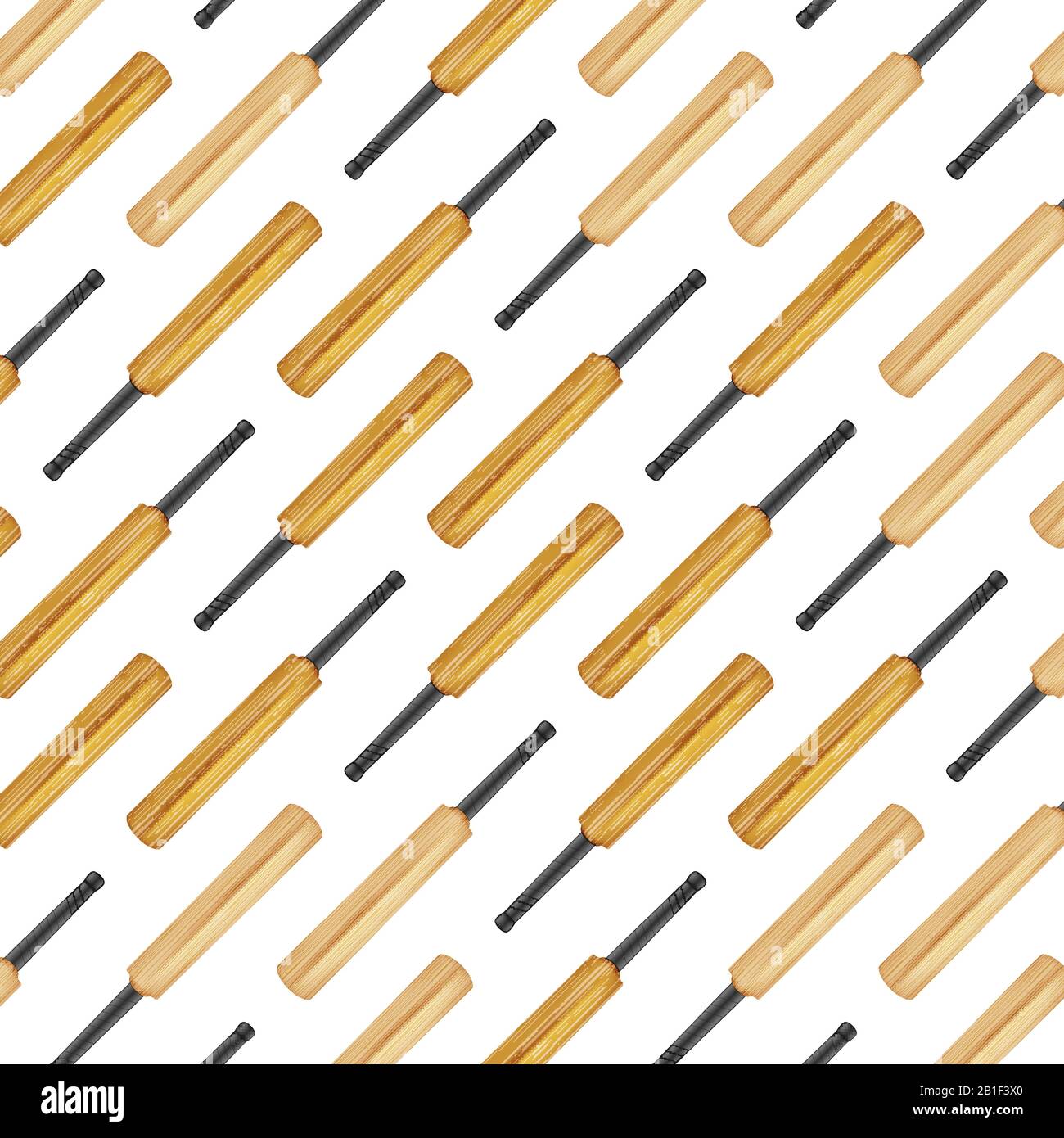 Cricket sport seamless pattern. Stock Vector