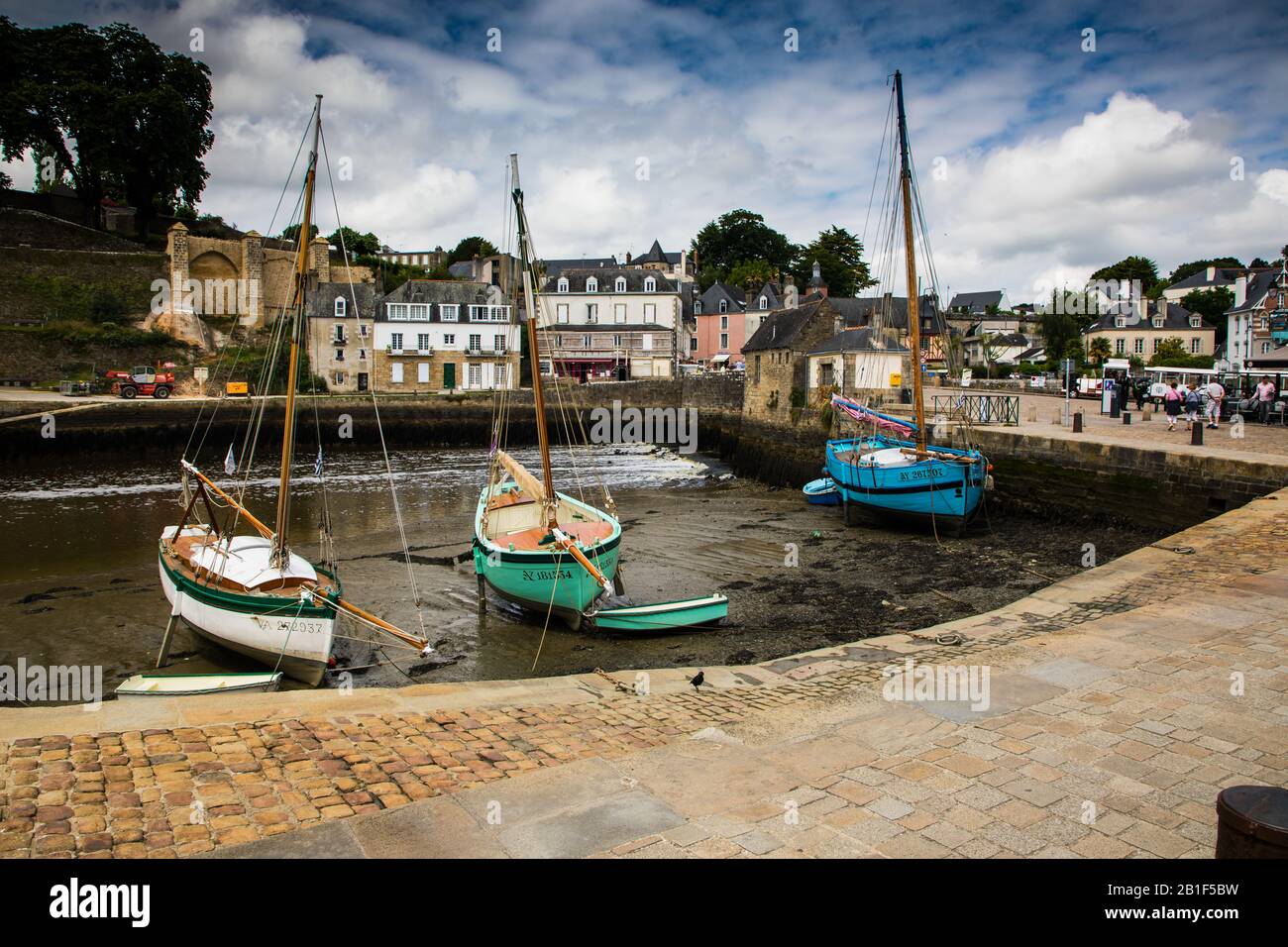 Pont de Saint-Goustan Stock Photo