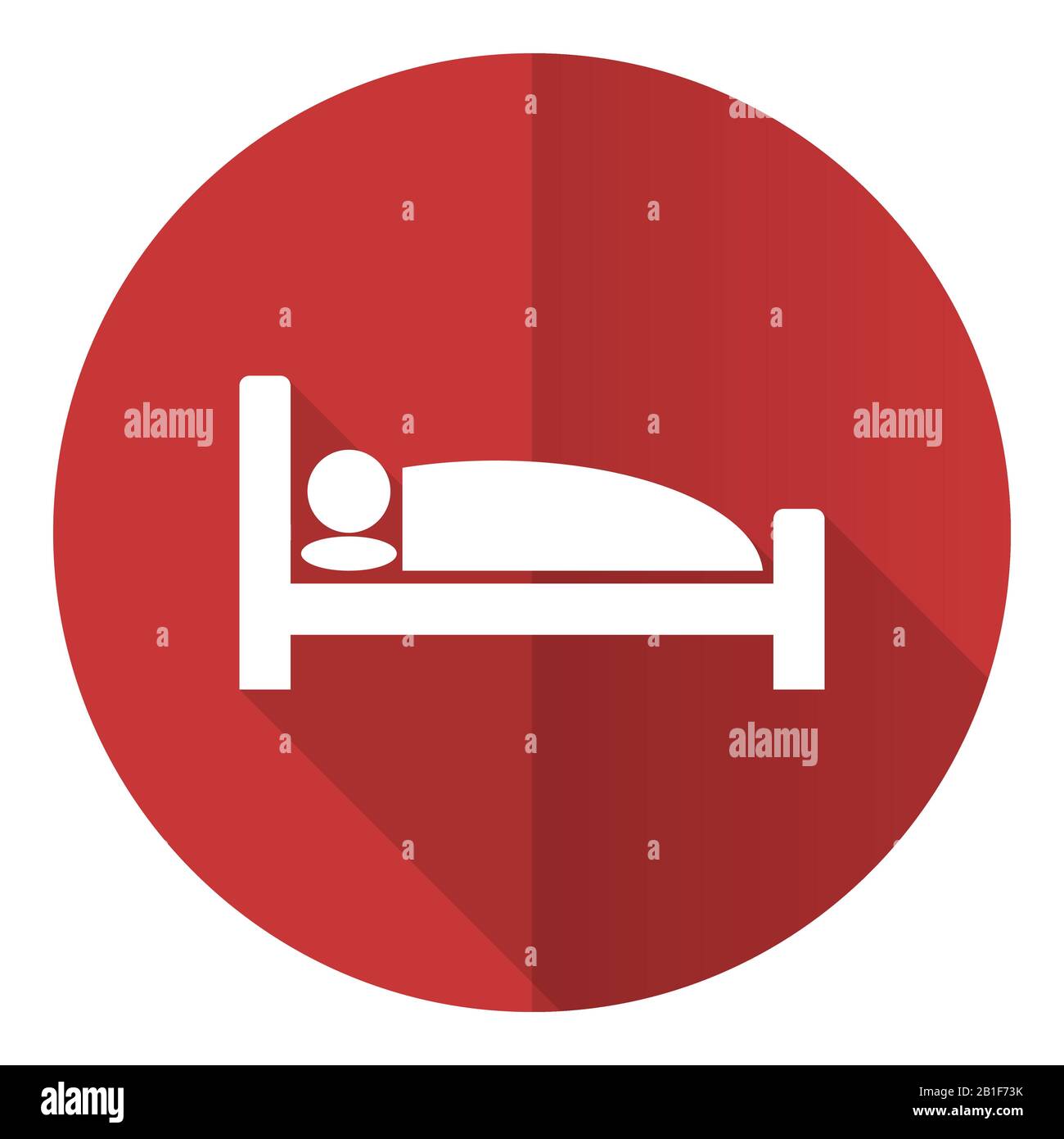 Hotel flat design vector icon Stock Vector