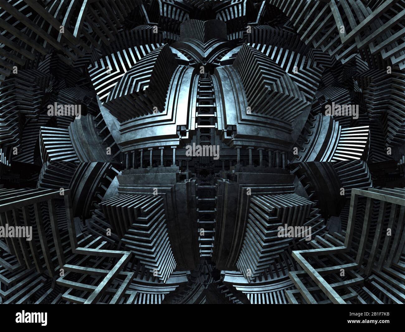 Computer rendered virtual scenery for art and entertainment Stock Photo ...