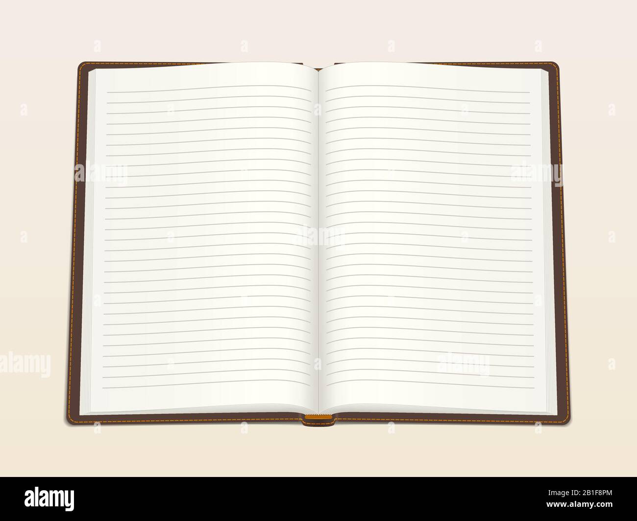 Empty notebook Stock Vector