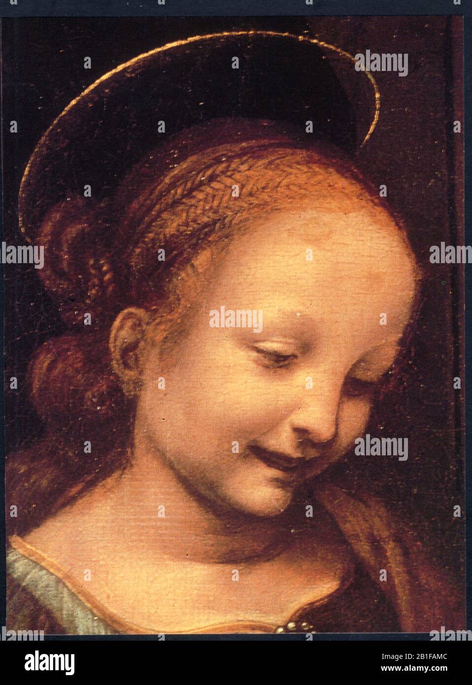 Leonardo da Vinci. Benois Madonna.Detail.1478 Stock Photo Alamy