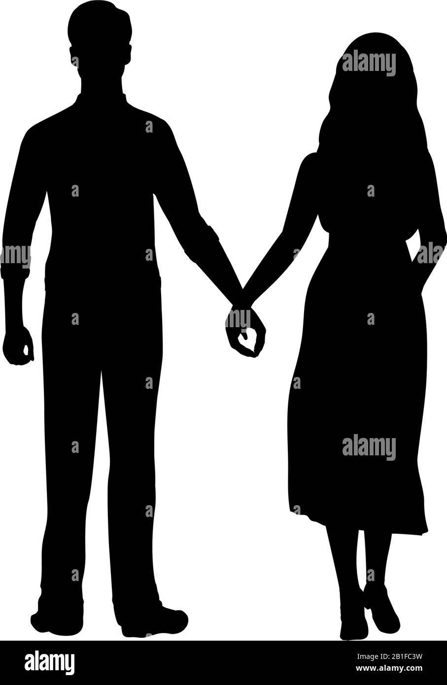 Download Silhouettes heart of lovers man and woman holding hands. Vector illustration icon Stock Vector ...
