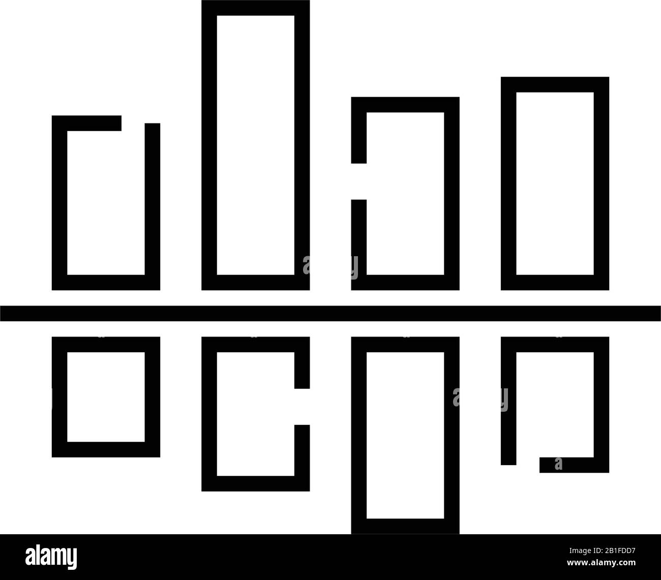 Candlestick chart 3d Black and White Stock Photos & Images - Alamy