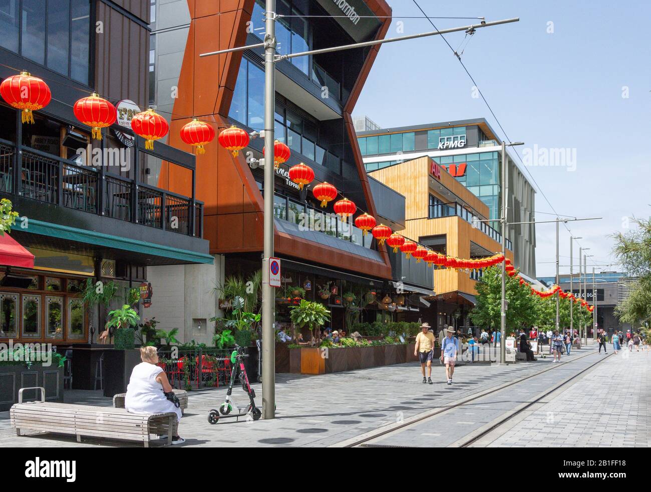 Bars and restaurants on The Terrace, Oxford Terrace, Christchurch Central City, Christchurch