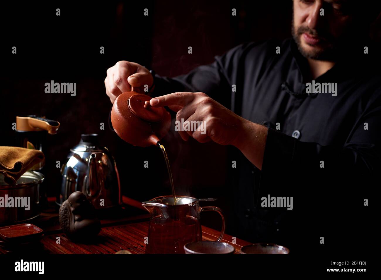 Tea ceremony. The traditional way of making tea Stock Photo - Alamy