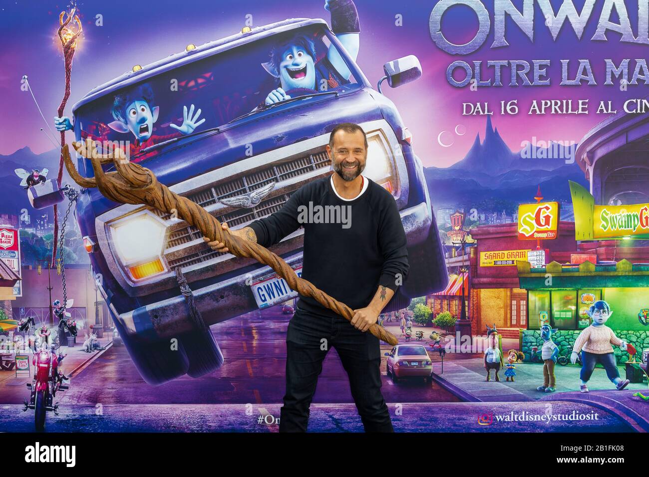 Fabio Volo, during the photocall of the animated film "Onward - Beyond the magic" for the presentation of the film to be released in Italy. (Photo by Gennaro Leonardi/Pacific Press/Sipa USA) Stock Photo