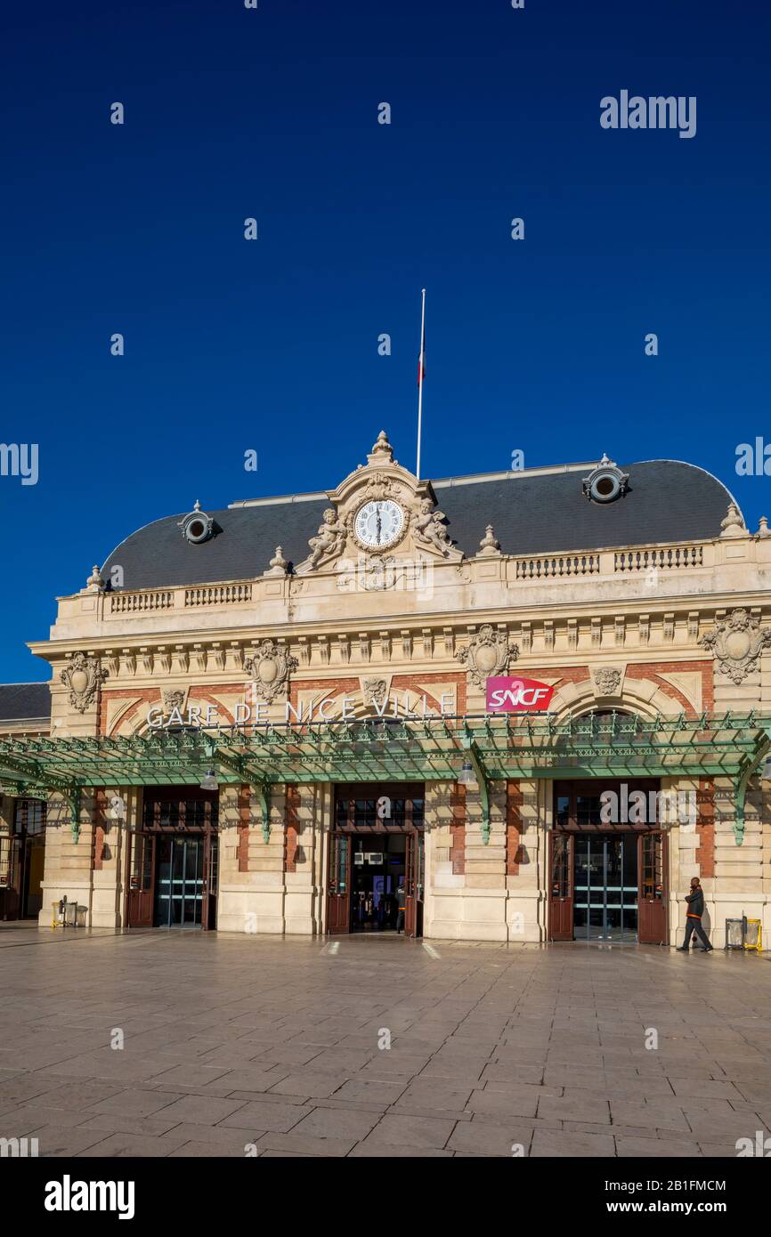 Nice Railway Station, Nice, South of France Stock Photo Alamy