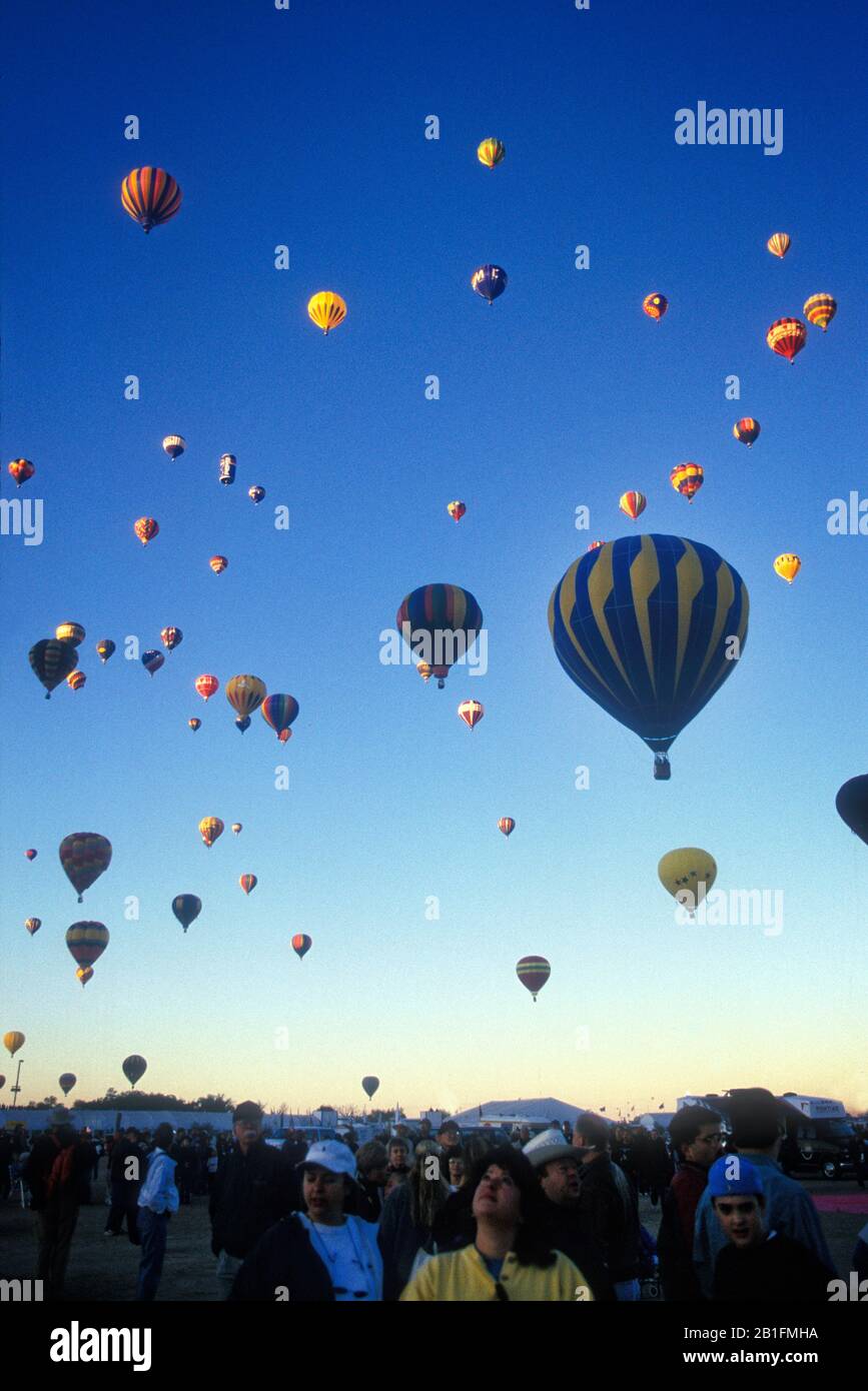 Albuquerque International Balloon Fiesta New Mexico USA 1999 Stock Photo