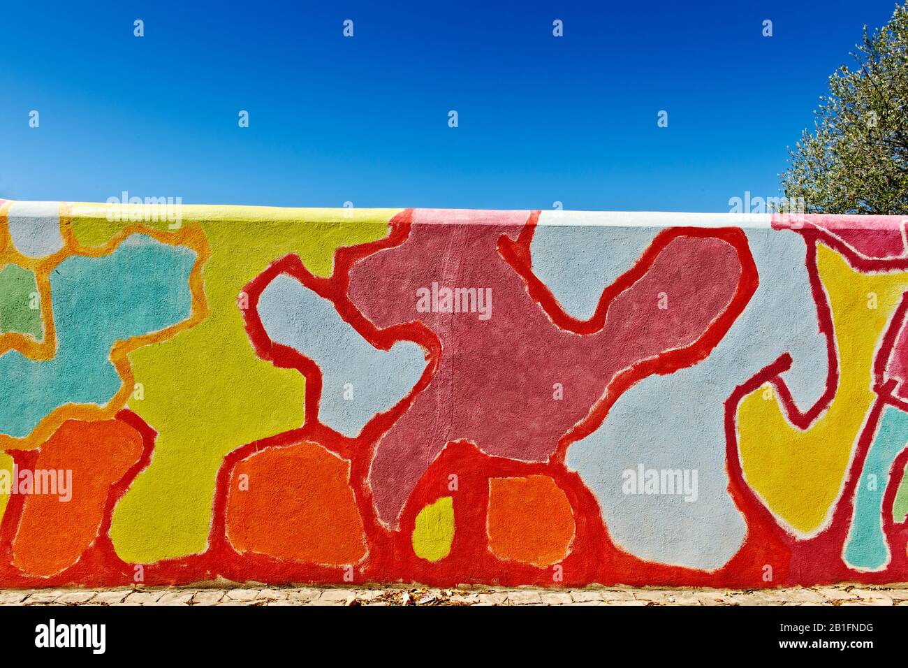 Multi Colored Painted Wall Stock Photo Alamy