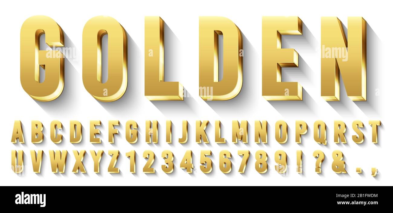 Glittery Fonts 01 Gold Letters Alphabets - These are Clip Art NOT