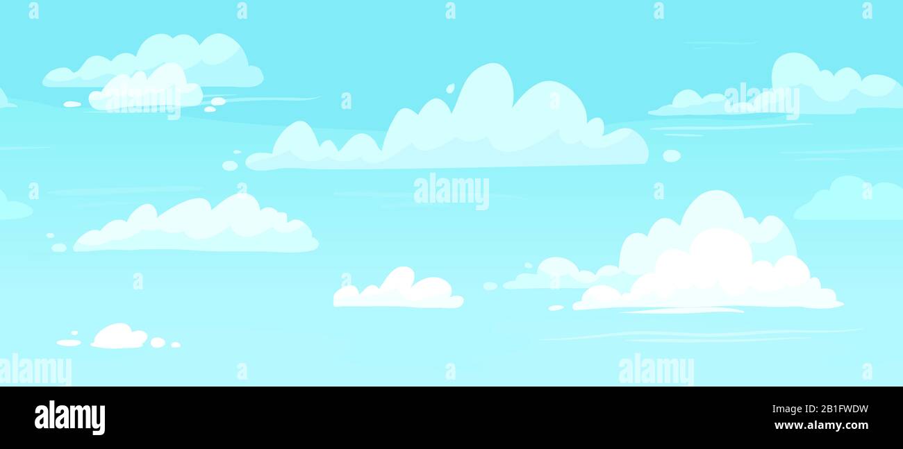 Cartoon Cloudy Skies Puffy Clouds In Blue Sky Seamless Vector Background Illustration Stock Vector Image Art Alamy Cartoon Cloudy Skies Puffy Clouds In Blue Sky Seamless Vector Background Illustration Stock Vector Image Art Alamy