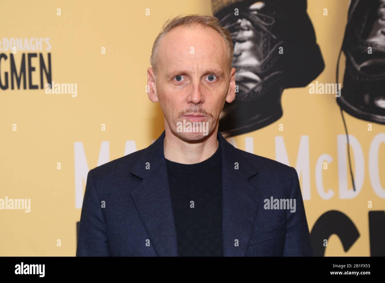 New York, NY, USA. 25th Feb, 2020. Ewen Bremner at the photo call for the play Hangmen held at the Westin Times Square Hotel on February 25, 2020 in New York City. Credit: Joseph Marzullo/Media Punch/Alamy Live News Stock Photo