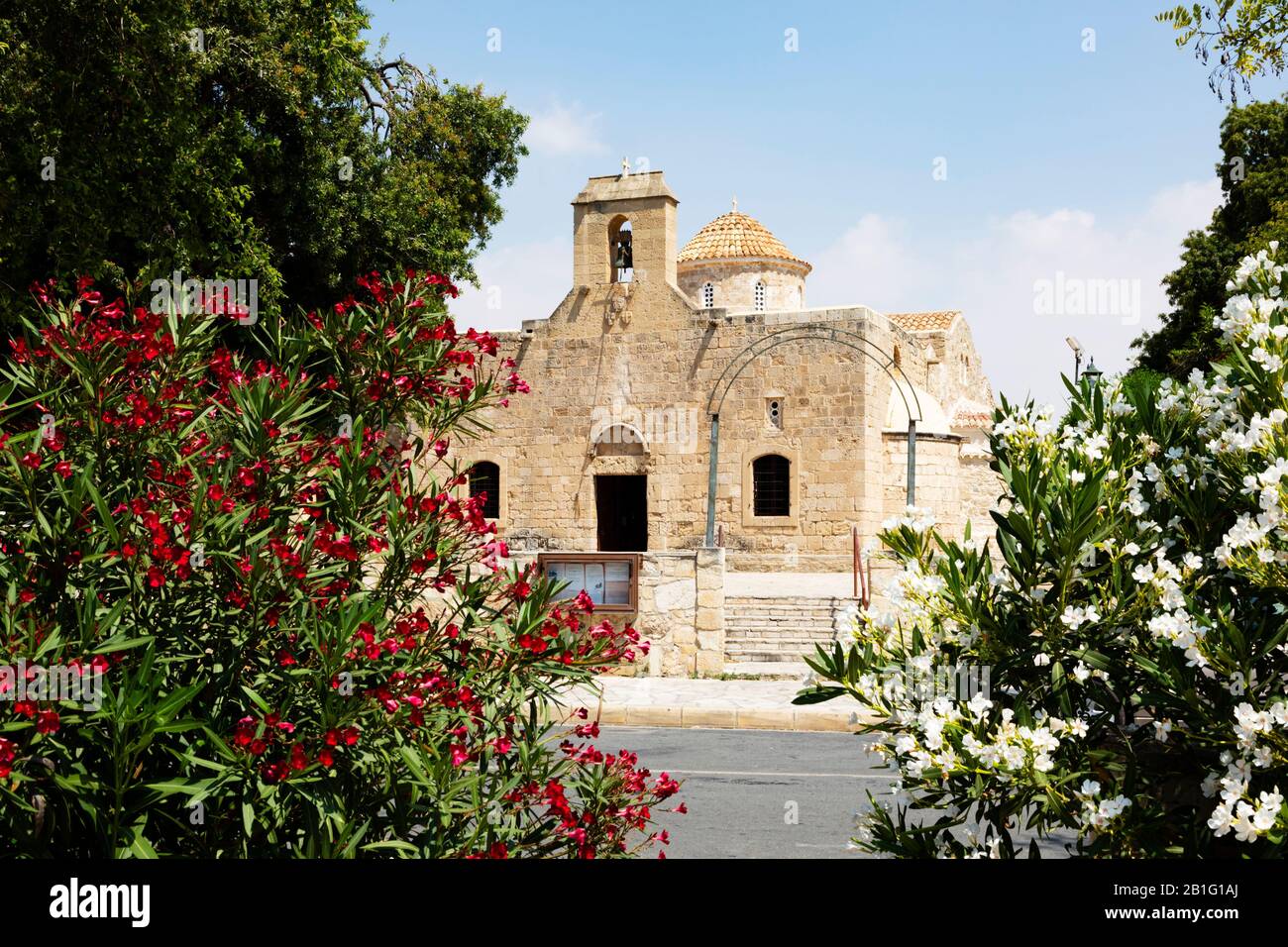 The Panagia Angeloktisti in Kiti village, Larnaca,  Cyprus. Stock Photo