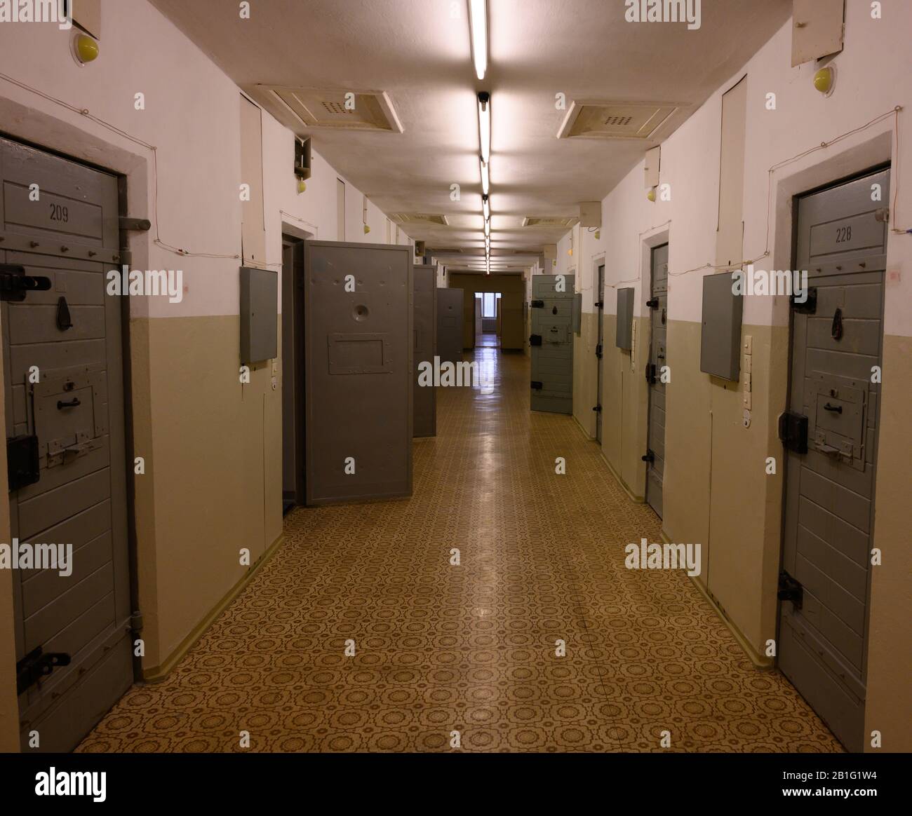 Inside the STASI prison East Berlin, Germany Stock Photo