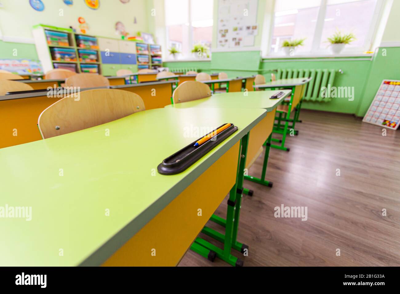 Interior Views Of An Empty Japanesestyle Classroom Stock Photo - Download  Image Now - iStock