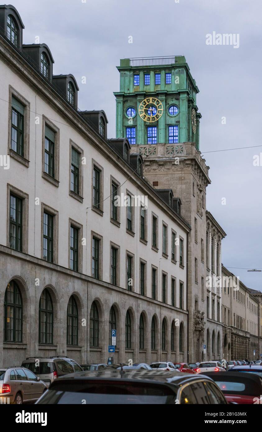 Munich city downtown with beautiful architecture Stock Photo